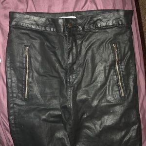 Pleather pants